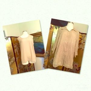 🌼White Stag TOP&SHELL SET/Sheer EmbroideredJacket